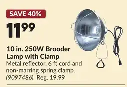 Princess Auto 10 in. 250W Brooder Lamp with Clamp offer