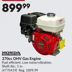 Princess Auto 270cc OHV Gas Engine offer