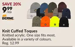 Princess Auto Knit Cuffed Toques offer