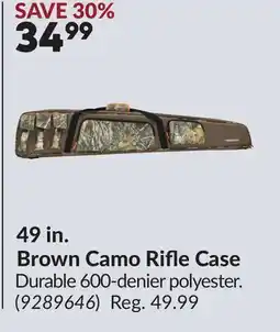 Princess Auto 49 in. Brown Camo Rifle Case offer