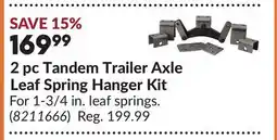 Princess Auto 2 pc Tandem Trailer Axle Leaf Spring Hanger Kit offer