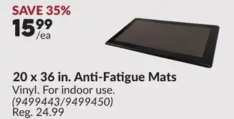 Princess Auto 20 x 36 in. Anti-Fatigue Mats offer