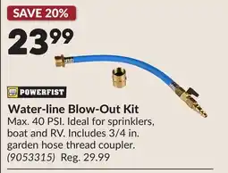 Princess Auto Water-line Blow-Out Kit offer