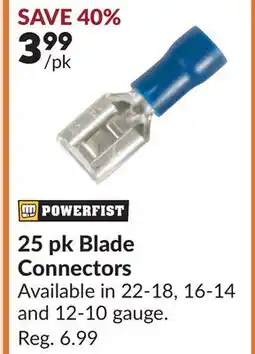 Princess Auto 25 pk Blade Connectors offer