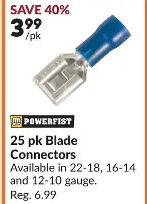Princess Auto 25 pk Blade Connectors offer