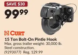 Princess Auto 15 Ton Bolt-On Pintle Hook offer