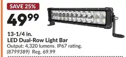 Princess Auto 13-1/4 in. LED Dual-Row Light Bar offer