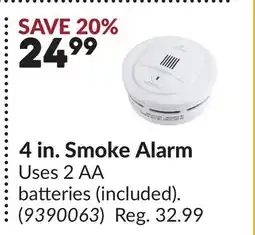 Princess Auto 4 in. Smoke Alarm offer