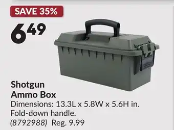 Princess Auto Shotgun Ammo Box offer
