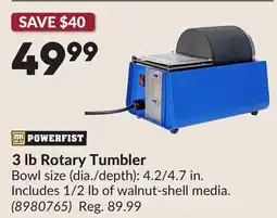 Princess Auto 3 lb Rotary Tumbler offer