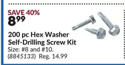 Princess Auto 200 pc Hex Washer Self-Drilling Screw Kit offer