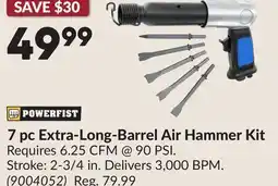 Princess Auto 7 pc Extra-Long-Barrel Air Hammer Kit offer
