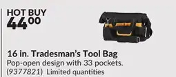 Princess Auto 16 in. Tradesman's Tool Bag offer
