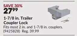 Princess Auto 1-7/8 in. Trailer Coupler Lock offer