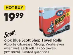 Princess Auto 6 pk Blue ScottShop Towel Rolls offer