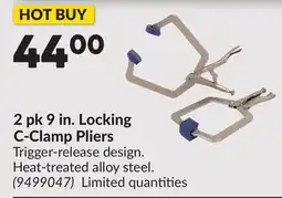 Princess Auto 2 pk 9 in. Locking C-Clamp Pliers offer