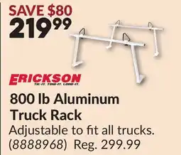 Princess Auto 800 lb Aluminum Truck Rack offer