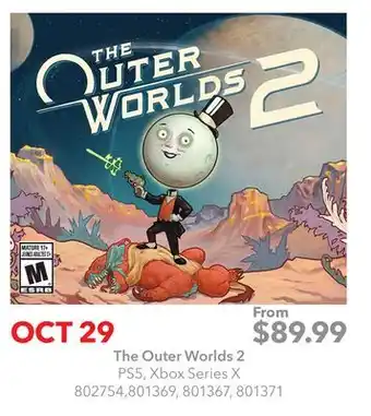 GameStop The Outer Worlds 2 offer