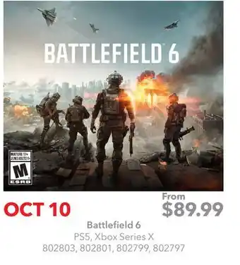 GameStop Battlefield 6 offer