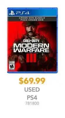 GameStop COD Modern Warfare III offer