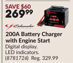 Princess Auto 200A Battery Charger with Engine Start offer