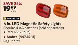 Princess Auto 6 in. LED Magnetic Safety Lights offer