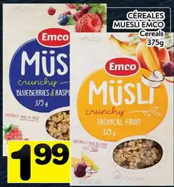 Supermarché PA CÉREALES MUESLI EMCO | Cereals offer