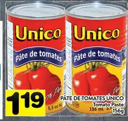 Supermarché PA PÂTE DE TOMATES UNICO | Tomato Paste offer