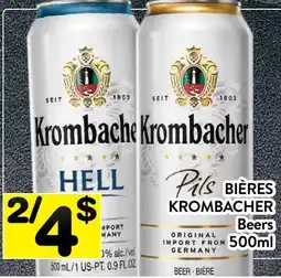 Supermarché PA BIÈRES KROMBACHER | Beers offer