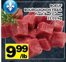 Supermarché PA BOEUF BOURGUIGNON FRAIS | Fresh Beef Cubes offer