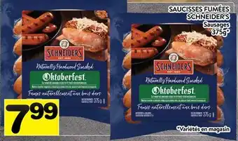 Supermarché PA SAUCISSES FUMÉES SCHNEIDER'S | Sausages offer