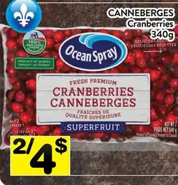 Supermarché PA CANNEBERGES OCEAN SPRAY | Cranberries offer