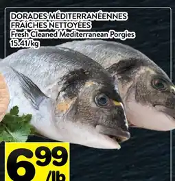 Supermarché PA DORADES MÉDITERRANÉENNES FRAÎCHES NETTOYÉES | Fresh Cleaned Mediterranean Porgies offer