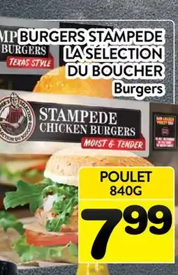 Supermarché PA BURGERS STAMPEDE LA SÉLECTION DU BOUCHER | Burgers offer