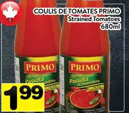 Supermarché PA COULIS DE TOMATES PRIMO | Strained Tomatoes offer