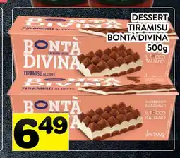 Supermarché PA DESSERT TIRAMISU BONTÀ DIVINA offer