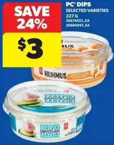 Real Canadian Superstore Pc dips offer