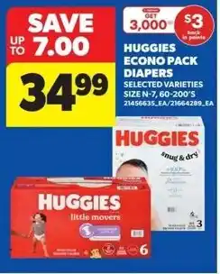 Real Canadian Superstore Huggies econo pack diapers offer