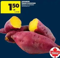 Real Canadian Superstore Japanese sweet potatoes offer