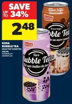 Real Canadian Superstore Kosa bubble tea offer