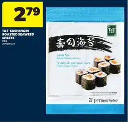 Real Canadian Superstore T&T sushi nori roasted seaweed sheets offer