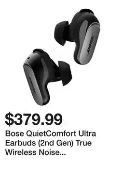Newegg Bose QuietComfort Ultra Earbuds (2nd Gen) True Wireless Noise Cancelling In-Ear - Black offer