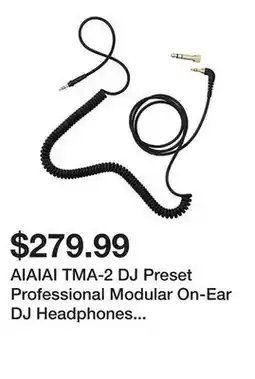 Newegg AIAIAI TMA-2 DJ Preset Professional Modular On-Ear DJ Headphones (Black) offer