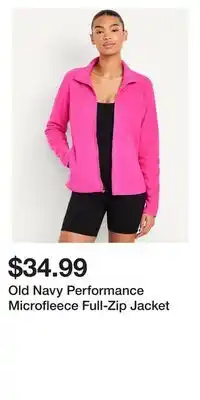 Old Navy Old Navy Performance Microfleece Full-Zip Jacket offer