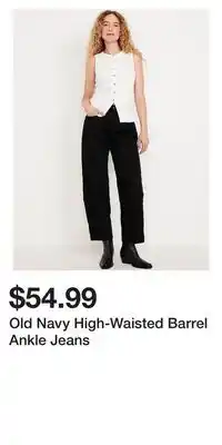 Old Navy Old Navy High-Waisted Barrel Ankle Jeans offer