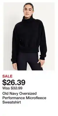 Old Navy Old Navy Oversized Performance Microfleece Sweatshirt offer