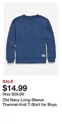 Old Navy Old Navy Long-Sleeve Thermal-Knit T-Shirt for Boys offer