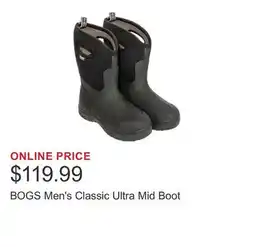 Costco BOGS Men's Classic Ultra Mid Boot offer