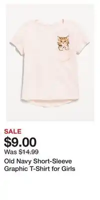 Old Navy Old Navy Short-Sleeve Graphic T-Shirt for Girls offer
