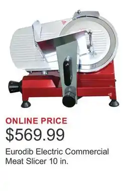 Costco Eurodib Electric Commercial Meat Slicer 10 in offer